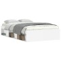 Estructura de cama blanca 120x200 cm de vidaXL, Camas y somieres - Ref: Foro24-3203852, Precio: 172,88 €, Descuento: %