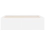 Estructura de cama blanca 120x200 cm de vidaXL, Camas y somieres - Ref: Foro24-3203852, Precio: 172,88 €, Descuento: %