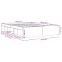 Estructura de cama roble marrón 140x200 cm de vidaXL, Camas y somieres - Ref: Foro24-3203865, Precio: 200,32 €, Descuento: %