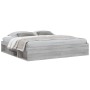 Estructura de cama Sonoma gris 200x200 cm de vidaXL, Camas y somieres - Ref: Foro24-3203892, Precio: 205,62 €, Descuento: %