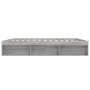 Estructura de cama Sonoma gris 200x200 cm de vidaXL, Camas y somieres - Ref: Foro24-3203892, Precio: 205,62 €, Descuento: %