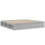 Estructura de cama Sonoma gris 200x200 cm de vidaXL, Camas y somieres - Ref: Foro24-3203892, Precio: 205,62 €, Descuento: %