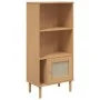 Estantería SENJA aspecto ratán madera pino marrón 60x35x130 cm de vidaXL, Librerías y estanterías - Ref: Foro24-358058, Preci...