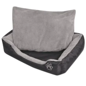 Cama para perro con cojín acolchado Talla M negra de vidaXL, Camas para perros - Ref: Foro24-170420, Precio: 24,81 €, Descuen...