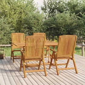 Juego de comedor para jardín 5 piezas madera maciza de teca de vidaXL, Conjuntos de jardín - Ref: Foro24-3154917, Precio: 875...