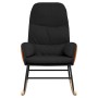 Silla mecedora de tela negra de vidaXL, Mecedoras - Ref: Foro24-341048, Precio: 121,97 €, Descuento: %
