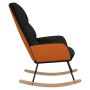 Silla mecedora de tela negra de vidaXL, Mecedoras - Ref: Foro24-341048, Precio: 121,97 €, Descuento: %