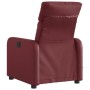 Sillón de masaje reclinable de cuero artificial rojo tinto en Sillones | Comprar online en Foru.es