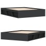 Estructura de cama negra 160x200 cm de vidaXL, Camas y somieres - Ref: Foro24-3203874, Precio: 156,26 €, Descuento: %