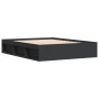 Estructura de cama negra 160x200 cm de vidaXL, Camas y somieres - Ref: Foro24-3203874, Precio: 156,26 €, Descuento: %