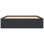 Estructura de cama negra 160x200 cm de vidaXL, Camas y somieres - Ref: Foro24-3203874, Precio: 156,26 €, Descuento: %