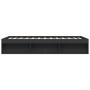 Estructura de cama negra 160x200 cm de vidaXL, Camas y somieres - Ref: Foro24-3203874, Precio: 156,26 €, Descuento: %
