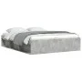Estructura de cama gris hormigón 160x200 cm de vidaXL, Camas y somieres - Ref: Foro24-3203876, Precio: 199,61 €, Descuento: %