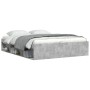 Estructura de cama gris hormigón 160x200 cm de vidaXL, Camas y somieres - Ref: Foro24-3203876, Precio: 203,06 €, Descuento: %