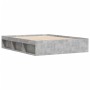 Estructura de cama gris hormigón 160x200 cm de vidaXL, Camas y somieres - Ref: Foro24-3203876, Precio: 203,06 €, Descuento: %