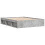 Estructura de cama gris hormigón 160x200 cm de vidaXL, Camas y somieres - Ref: Foro24-3203876, Precio: 203,06 €, Descuento: %
