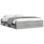 Estructura de cama gris Sonoma 140x190 cm de vidaXL, Camas y somieres - Ref: Foro24-3203906, Precio: 142,68 €, Descuento: %