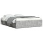 Estructura de cama gris hormigón 140x190 cm de vidaXL, Camas y somieres - Ref: Foro24-3203904, Precio: 173,73 €, Descuento: %