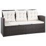 Set sofás de jardín 5 piezas y cojines ratán sintético marrón de vidaXL, Conjuntos de jardín - Ref: Foro24-43973, Precio: 752...