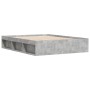 Estructura de cama gris hormigón 140x190 cm de vidaXL, Camas y somieres - Ref: Foro24-3203904, Precio: 173,73 €, Descuento: %