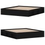 Estructura de cama negro 180x200 cm de vidaXL, Camas y somieres - Ref: Foro24-3203881, Precio: 198,13 €, Descuento: %