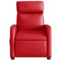 Sillón de masaje reclinable eléctrico de cuero artificial rojo en Sillones | Comprar online en Foru.es