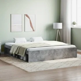 Concrete gray bed frame 180x200 cm by vidaXL, Beds and slatted bases - Ref: Foro24-3203883, Price: 191,54 €, Discount: %