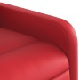 Sillón de masaje reclinable eléctrico de cuero artificial rojo en Sillones | Comprar online en Foru.es