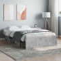Estructura de cama gris hormigón 120x190 cm de vidaXL, Camas y somieres - Ref: Foro24-3203897, Precio: 183,63 €, Descuento: %