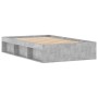 Estructura de cama gris hormigón 120x190 cm de vidaXL, Camas y somieres - Ref: Foro24-3203897, Precio: 183,63 €, Descuento: %