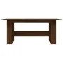 Mesa de comedor madera de ingeniería marrón roble 180x90x76 cm de vidaXL, Mesas de cocina y de comedor - Ref: Foro24-838194, ...