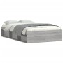 Estructura de cama Sonoma gris 120x200 cm de vidaXL, Camas y somieres - Ref: Foro24-3203857, Precio: 202,80 €, Descuento: %