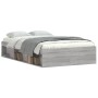 Estructura de cama Sonoma gris 120x200 cm de vidaXL, Camas y somieres - Ref: Foro24-3203857, Precio: 202,80 €, Descuento: %