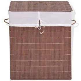 Cesto de la ropa de bambú rectangular marrón de vidaXL, Cestas para ropa - Ref: Foro24-245579, Precio: 30,41 €, Descuento: %