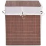 Cesto de la ropa de bambú rectangular marrón de vidaXL, Cestas para ropa - Ref: Foro24-245579, Precio: 30,41 €, Descuento: %