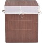 Cesto de la ropa de bambú rectangular marrón de vidaXL, Cestas para ropa - Ref: Foro24-245579, Precio: 29,20 €, Descuento: %