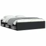 Estructura de cama negra 140x200 cm de vidaXL, Camas y somieres - Ref: Foro24-3203860, Precio: 210,79 €, Descuento: %
