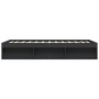 Estructura de cama negra 140x200 cm de vidaXL, Camas y somieres - Ref: Foro24-3203860, Precio: 214,76 €, Descuento: %