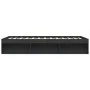 Estructura de cama negra 140x200 cm de vidaXL, Camas y somieres - Ref: Foro24-3203860, Precio: 210,79 €, Descuento: %