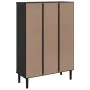 Estantería SENJA aspecto ratán madera pino negro 90x35x130 cm de vidaXL, Librerías y estanterías - Ref: Foro24-358063, Precio...