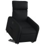 Sillón reclinable elevable cuero artificial negro en Sillones | Comprar online en Foru.es