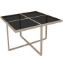 Set comedor de jardín 9 piezas y cojines ratán sintético beige de vidaXL, Conjuntos de jardín - Ref: Foro24-42556, Precio: 58...