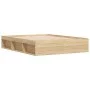 Estructura de cama roble Sonoma 160x200 cm de vidaXL, Camas y somieres - Ref: Foro24-3203875, Precio: 180,46 €, Descuento: %