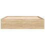 Estructura de cama roble Sonoma 160x200 cm de vidaXL, Camas y somieres - Ref: Foro24-3203875, Precio: 183,21 €, Descuento: %