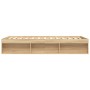 Estructura de cama roble Sonoma 160x200 cm de vidaXL, Camas y somieres - Ref: Foro24-3203875, Precio: 183,21 €, Descuento: %