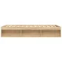 Estructura de cama roble Sonoma 160x200 cm de vidaXL, Camas y somieres - Ref: Foro24-3203875, Precio: 180,46 €, Descuento: %