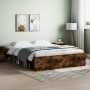 Estructura de cama roble ahumado 160x200 cm de vidaXL, Camas y somieres - Ref: Foro24-3203877, Precio: 181,85 €, Descuento: %
