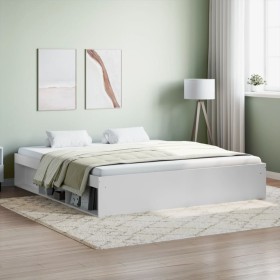 Estructura de cama blanco 180x200 cm de vidaXL, Camas y somieres - Ref: Foro24-3203880, Precio: 197,91 €, Descuento: %