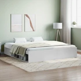 Estructura de cama blanco 180x200 cm de vidaXL, Camas y somieres - Ref: Foro24-3203880, Precio: 196,89 €, Descuento: %
