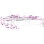 Estructura de cama blanco 180x200 cm de vidaXL, Camas y somieres - Ref: Foro24-3203880, Precio: 197,91 €, Descuento: %